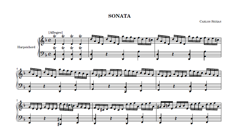 Carlos Seixas - Allegro from Sonata in D minor DomPełenMuzyki