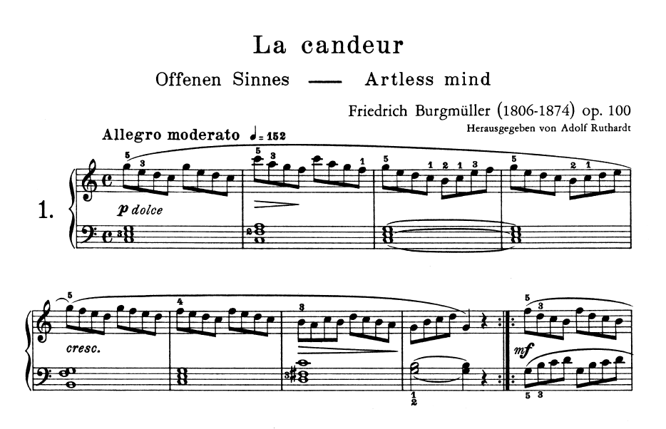 Friedrich Burgmuller – 25 etiudes op. 100 DomPełenMuzyki