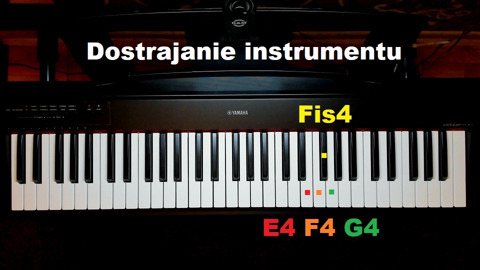 Precyzyjne dostrojenie jednocześnie wszystkich klawiszy pianina do odpowiedniej wysokości dźwięków