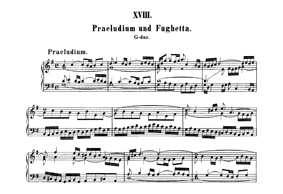 J. S. Bach Prelude and Fugue in G, BWV 902 DomPełenMuzyki