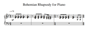 BOHEMIAN RHAPSODY Bohemian Rhapsody nauka gry na keyboardzie