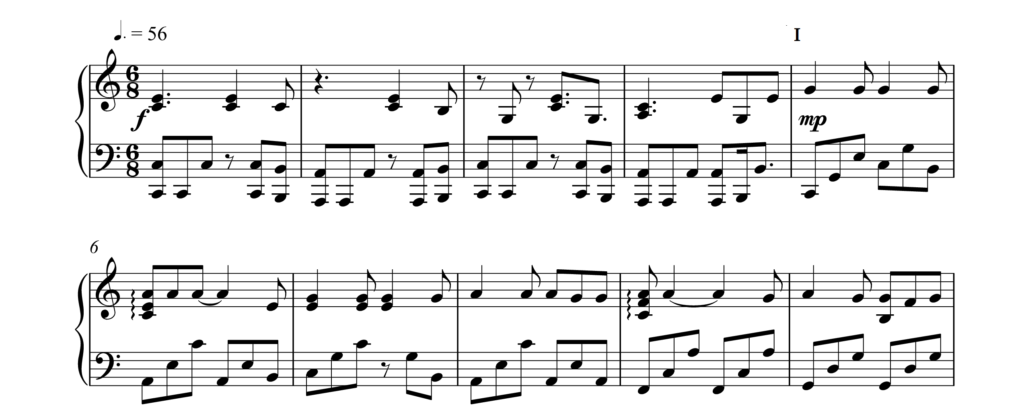 nuty na pianino