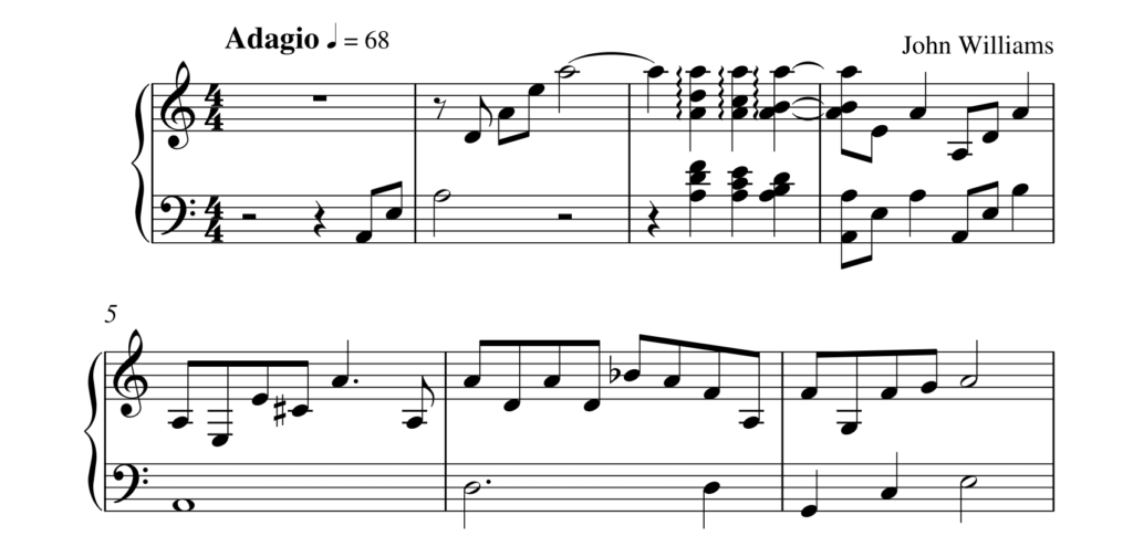 John Williams piano